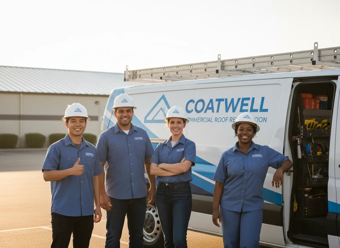 Commercial roof coating company in Sylvia, KS